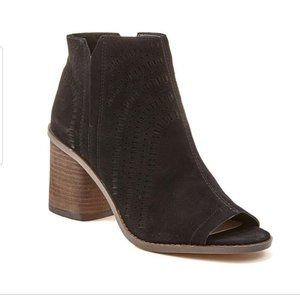 Vince Camuto Tereena Open Toe Suede Bootie